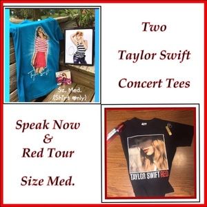 Two Taylor Swift Concert Tees - Sz. Med.